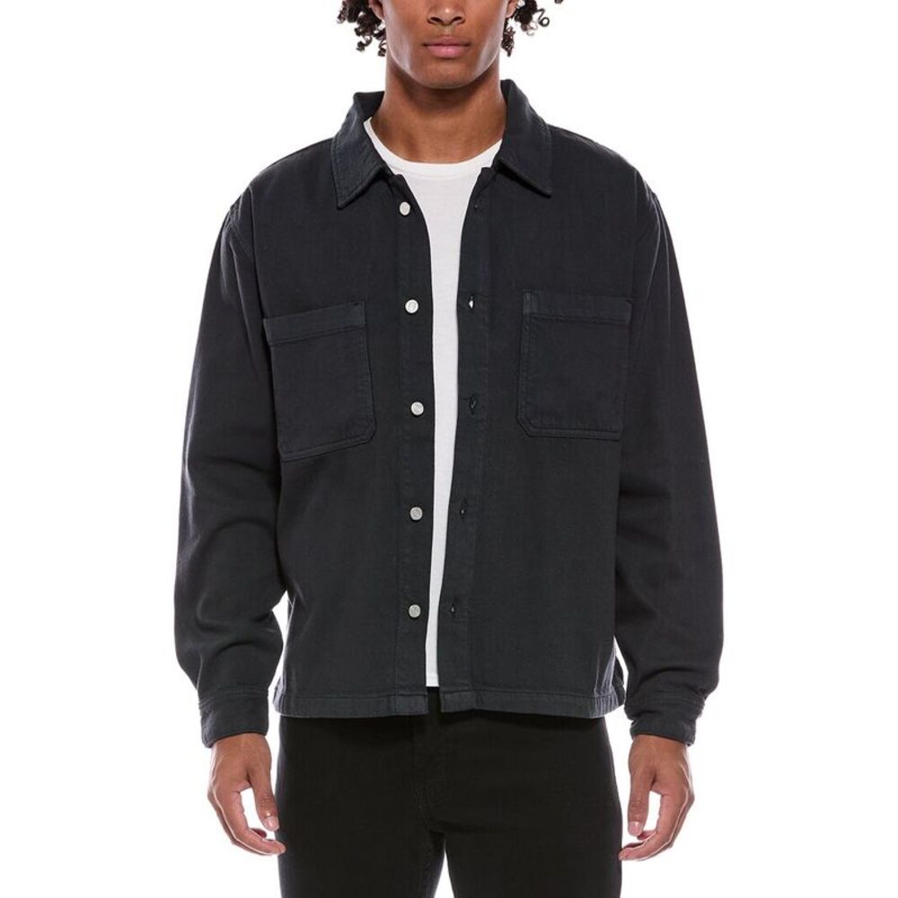 Frame Denim Mens Frame Relaxed Shirt, Navy